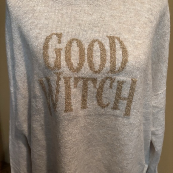 Vince Camuto Women's Halloween Sweater Size‎ XL Good Witch NWT Oatmeal Color - Picture 3 of 6